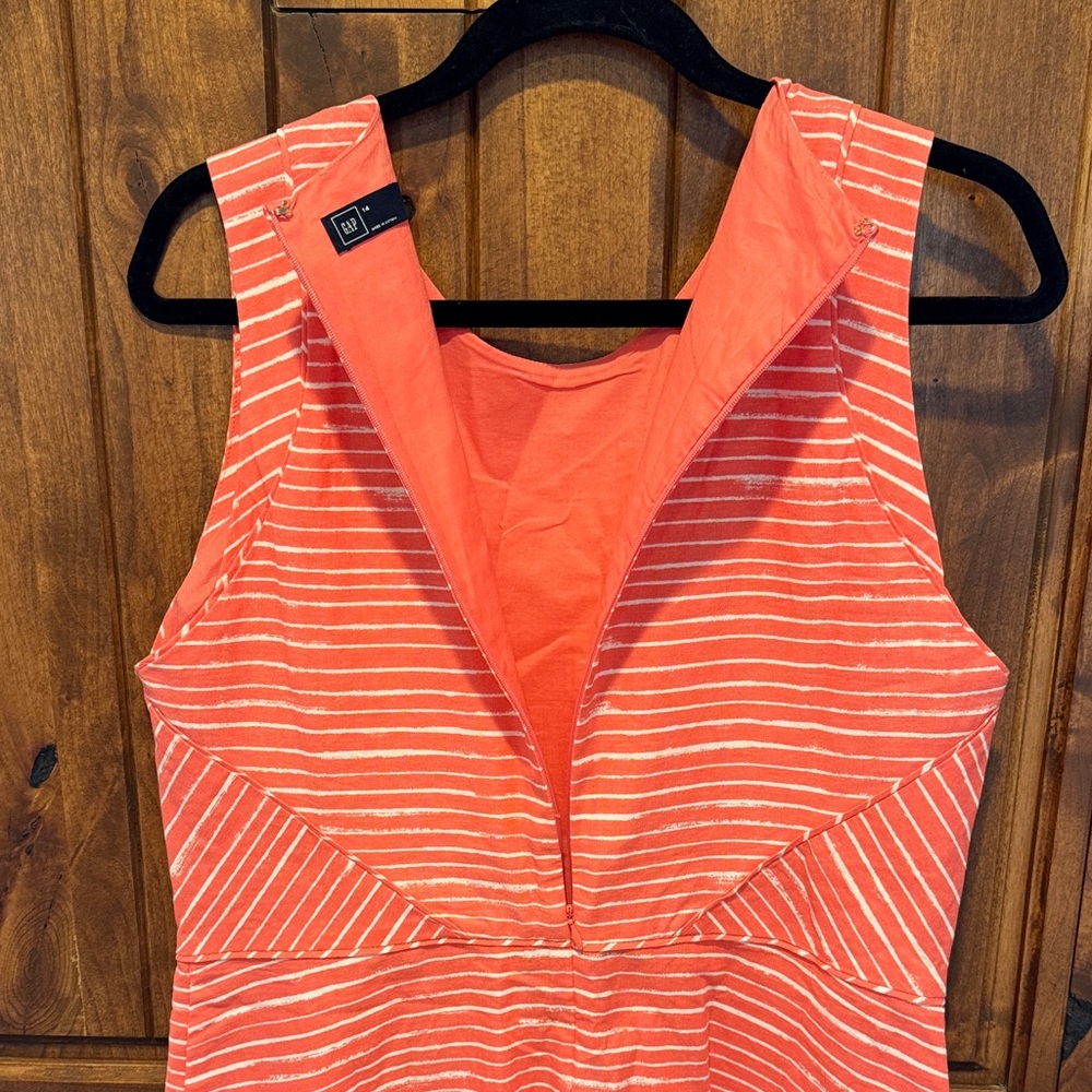 GAP Coral and White Striped Dress - Picture 5 of 5
